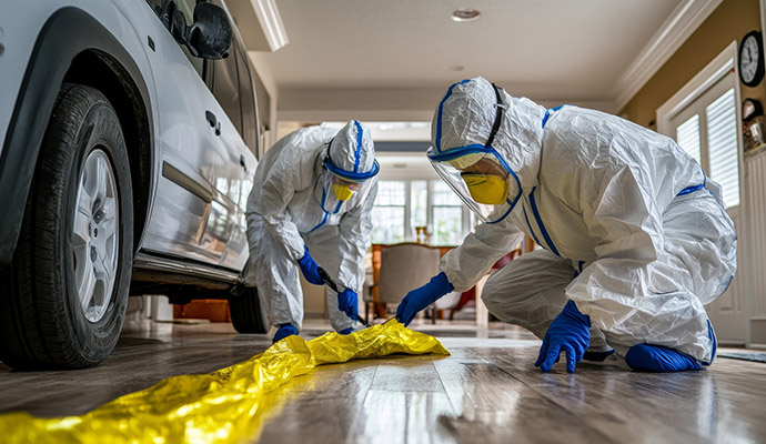 Professional accident cleanup service