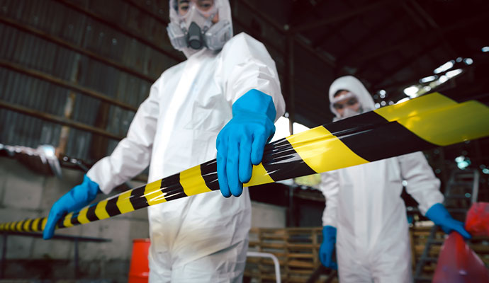 Professional accident cleanup service