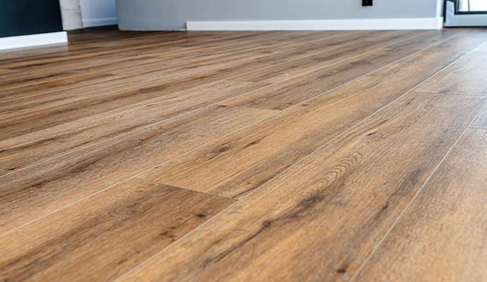 Close-up shoot of a clean wooden floor