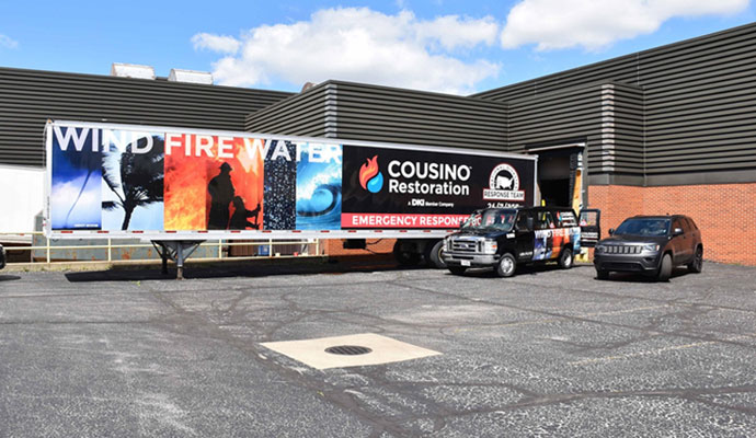 Cousino Restoration & Environmental service vehicle