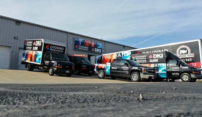 Cousino Restoration fleet vehicles