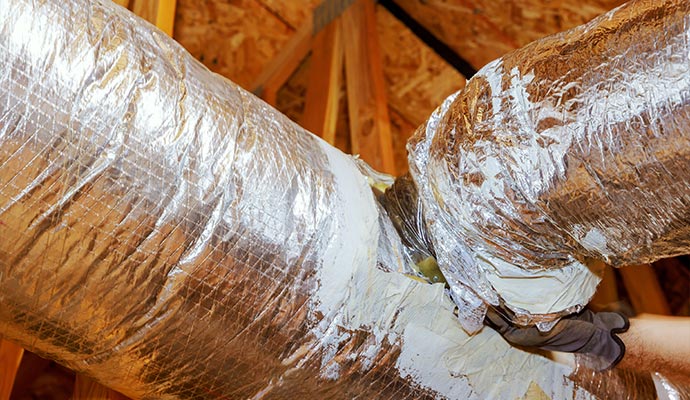 Duct vent sealing service by Cousino Restoration & Environmental
