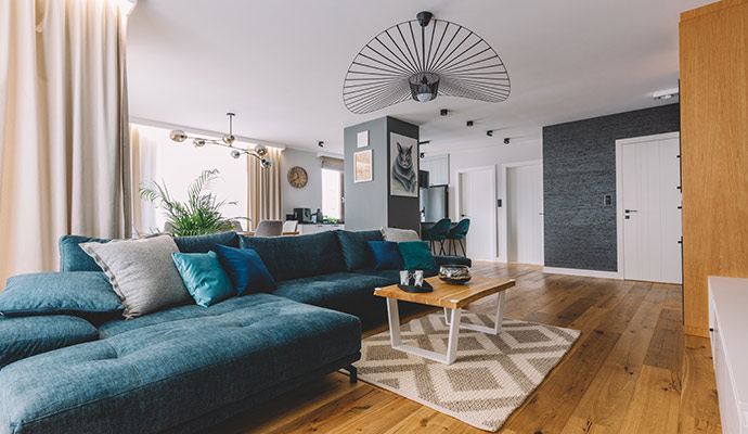 Clean home interior after smoke removal