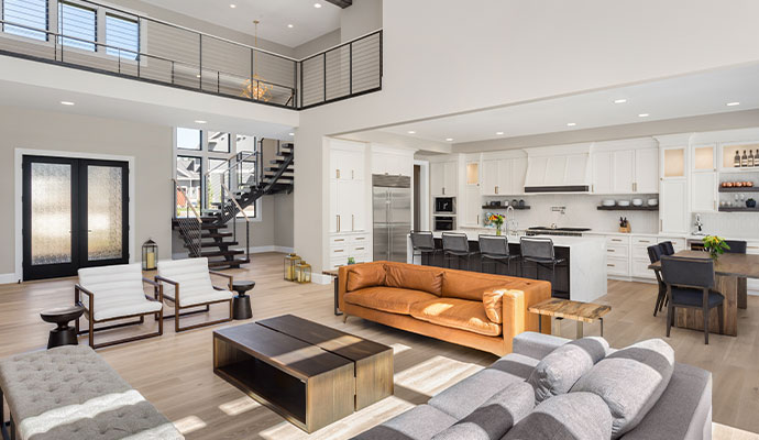 Clean home interior after tobacco smoke removal.