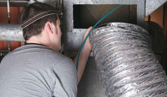 Professional duct cleaning service by Cousino Restoration & Environmental