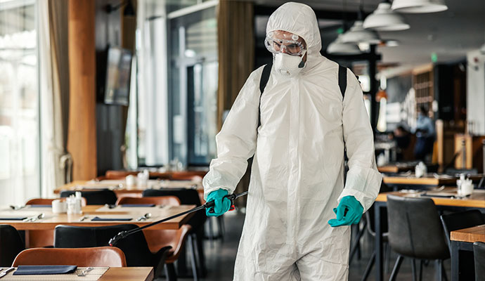 Professional restaurant disinfection service