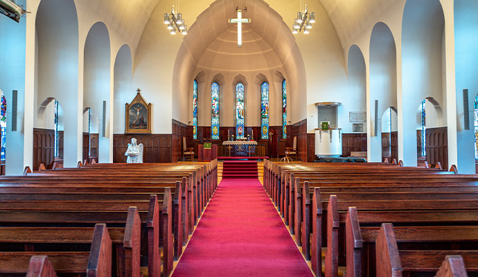 A large clean church