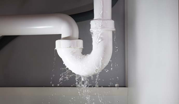 Leaking PVC P-trap under sink