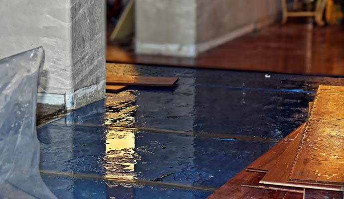 Wood Floor Damage Restoration after Leaks in Toledo