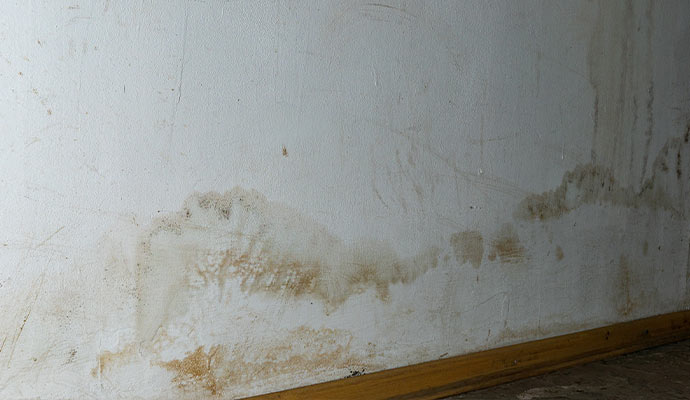 Water stained wall